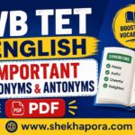  Important Synonyms & Antonyms for WB TET PDF